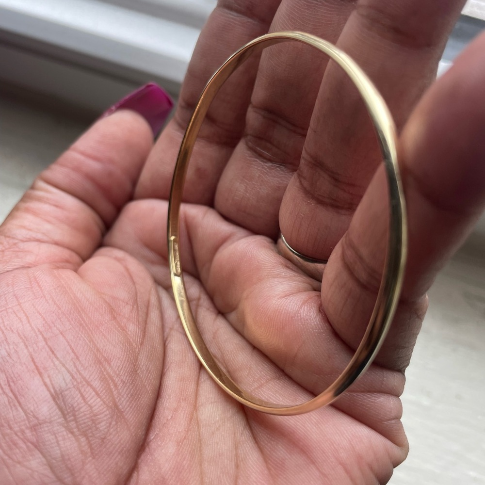 Gold 925 Bangle Bracelet ( Child)